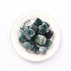 Polished Moss Agate Cube Stone, 0.6 inches Each | IDA's Gems