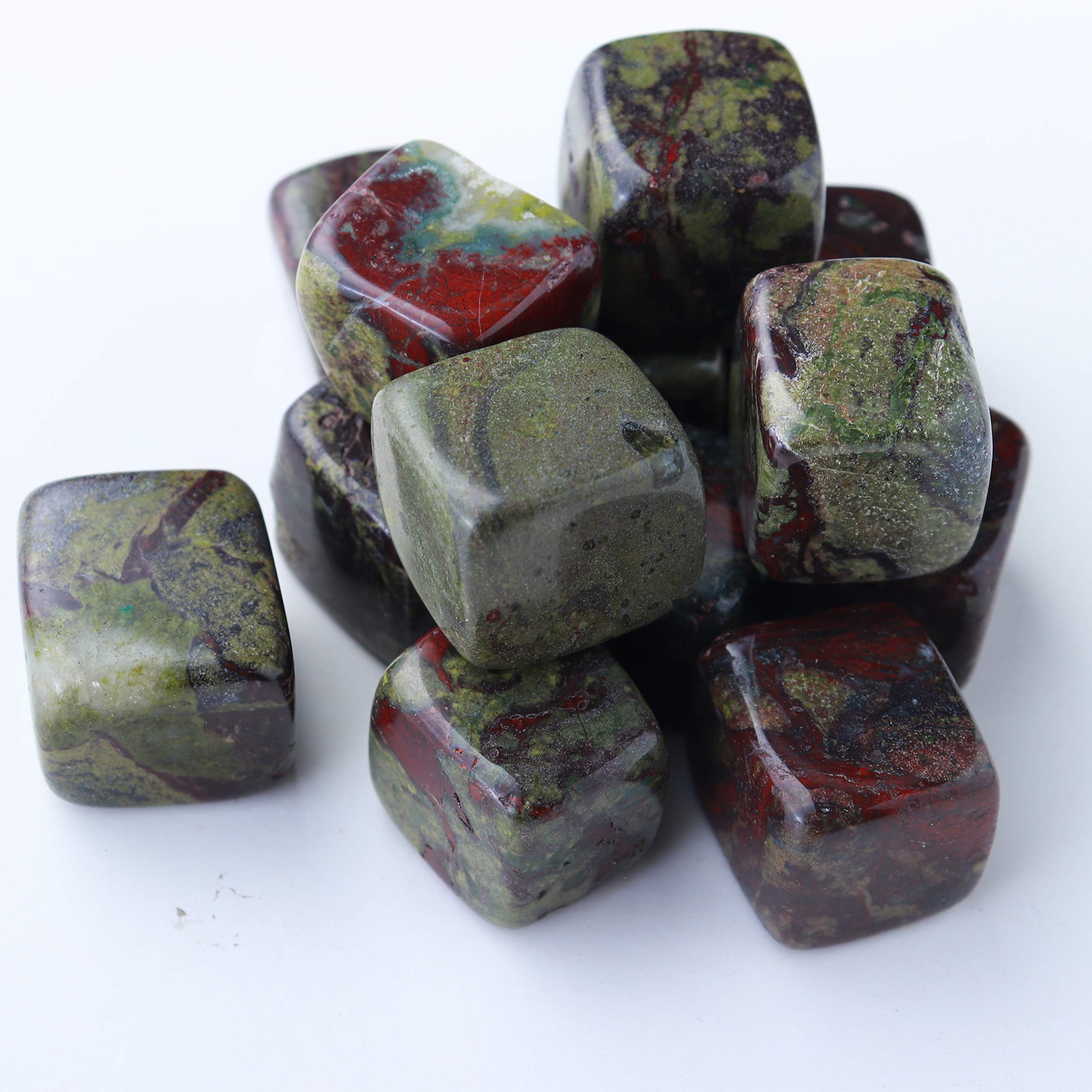 Dragon Blood Stone Cube - 1.5 cm