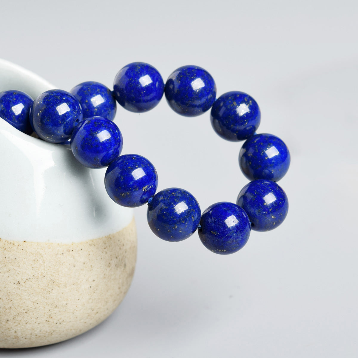 Lapis Lazuli Bead Bracelet - Grade AAA