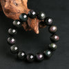 Rainbow Obsidian Bead Bracelet - Grade AAA
