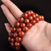 Southern Red Agate Bead Bracelet - Grade AAA