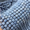 Angelite Micro Faceted Cube Beads 8-8.5mm