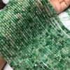 Aventurine Micro Faceted Cube Beads 3-3.5mm