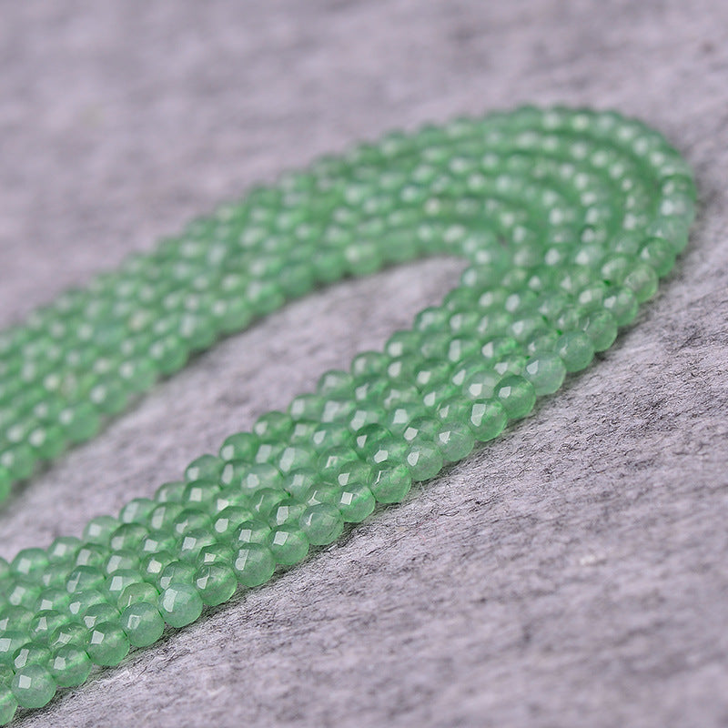 Aventurine Micro Faceted Round Beads 4mm