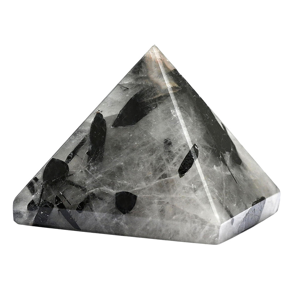 Black Rutilated Quartz Pyramid
