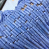 Blue Lace Agate Round Tube Beads 4*13mm