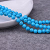 Blue Turquoise Round Beads 8mm