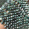 Load image into Gallery viewer, Dioptase Faceted Bicone Beads 8*8mm