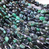 Emerald Tumbled Nugget Beads 10-12mm