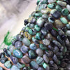Emerald Tumbled Nugget Beads 10-12mm