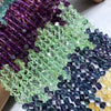 Fluorite Micro Faceted Cube Beads 7-7mm