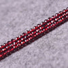 Garnet Faceted Rondelle Beads 1.5*2mm