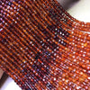 Garnet Micro Faceted Cube Beads 4-4.5mm