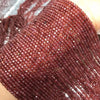 Garnet Micro Faceted Cube Beads 2-2.5mm