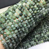 Green Rutilated Quartz Faceted Rondelle Beads 5*7.5mm