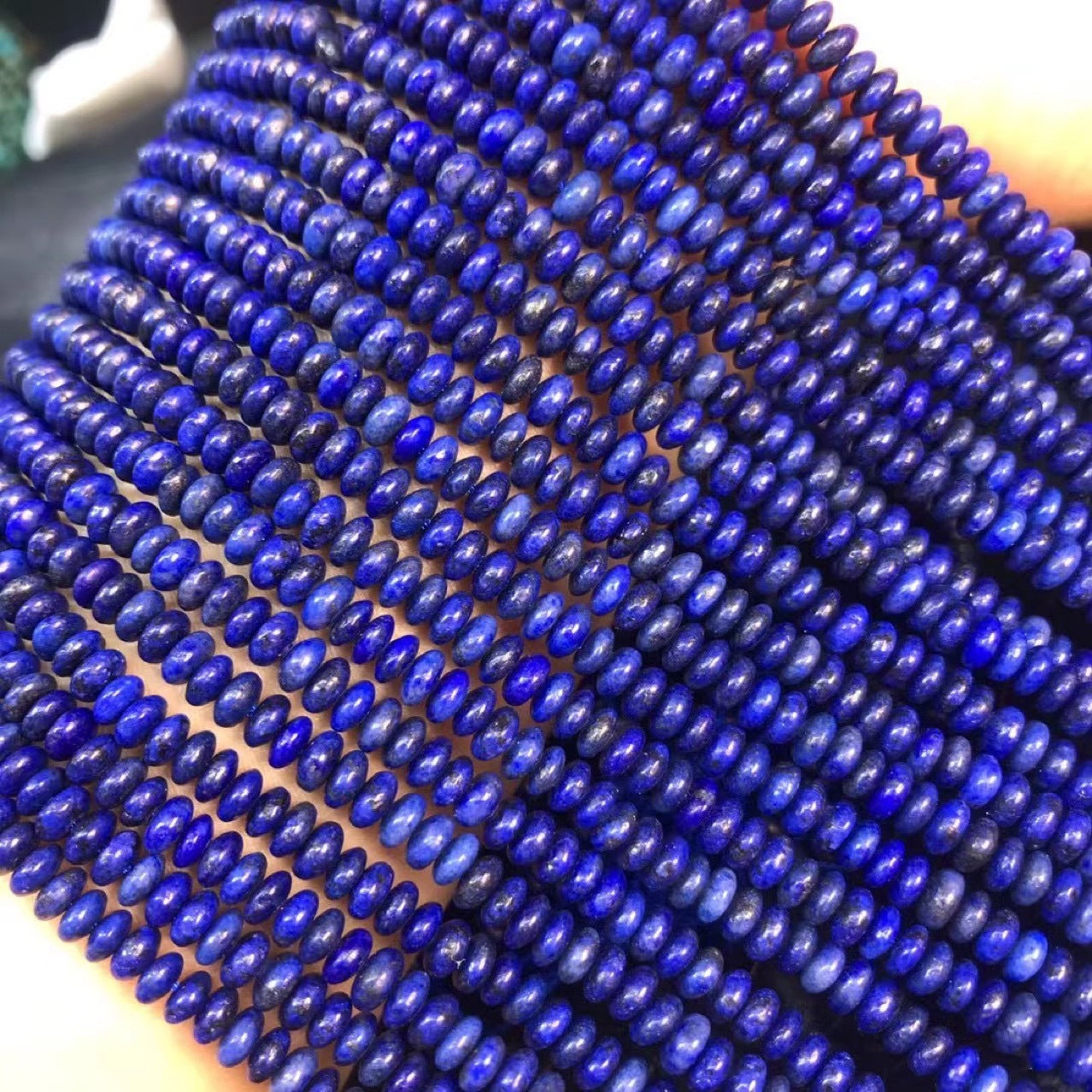 Lapis lazuli Rondelle Beads