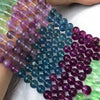 Multi Color Fluorite Round Beads 8mm