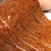 Orange Garnet Faceted Rondelle Beads 2*3mm