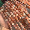 Peach Moonstone Round Beads 8-8.5mm