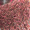 Rhodonite Faceted Round Beads 128 Facets 6mm