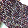 Load image into Gallery viewer, Rose Red Tourmaline Faceted Round Beads 16 Facets 8mm