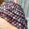 Load image into Gallery viewer, Rose Red Tourmaline Faceted Round Beads 16 Facets 8mm