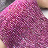 Ruby Micro Faceted Round Beads 3-3.5mm
