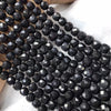 Shungite Micro Faceted Cube Beads 9-10mm