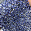 Sodalite Micro Faceted Cube Beads 2.5mm