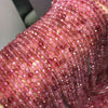 Strawberry Quartz Micro Faceted Round Beads 4.5-5mm