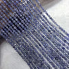 Load image into Gallery viewer, Tanzanite Faceted Coin Beads 2*4mm