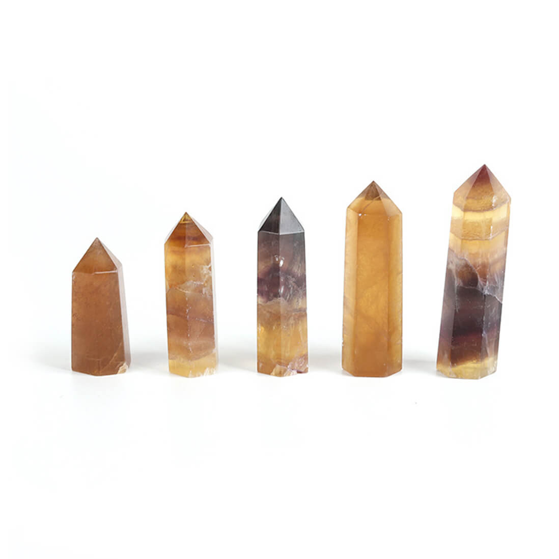 Yellow Fluorite Crystal Towers - 5 to 9 cm